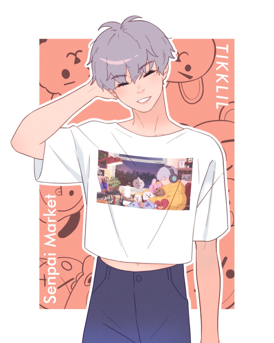 Megumi and Yoongi want to know if you've bought their fav tees from my Senpai Market sh0p yet 🤠 