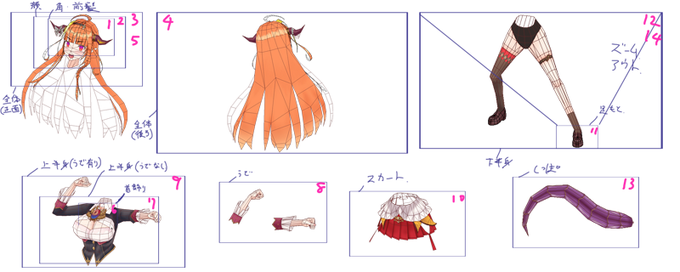 ちなみに動画用も含め、組立工程撮影の為、撮影イメージを描いて画角や大きさなどを決めてから組み立てています。
ごく一部の人の参考用に。 