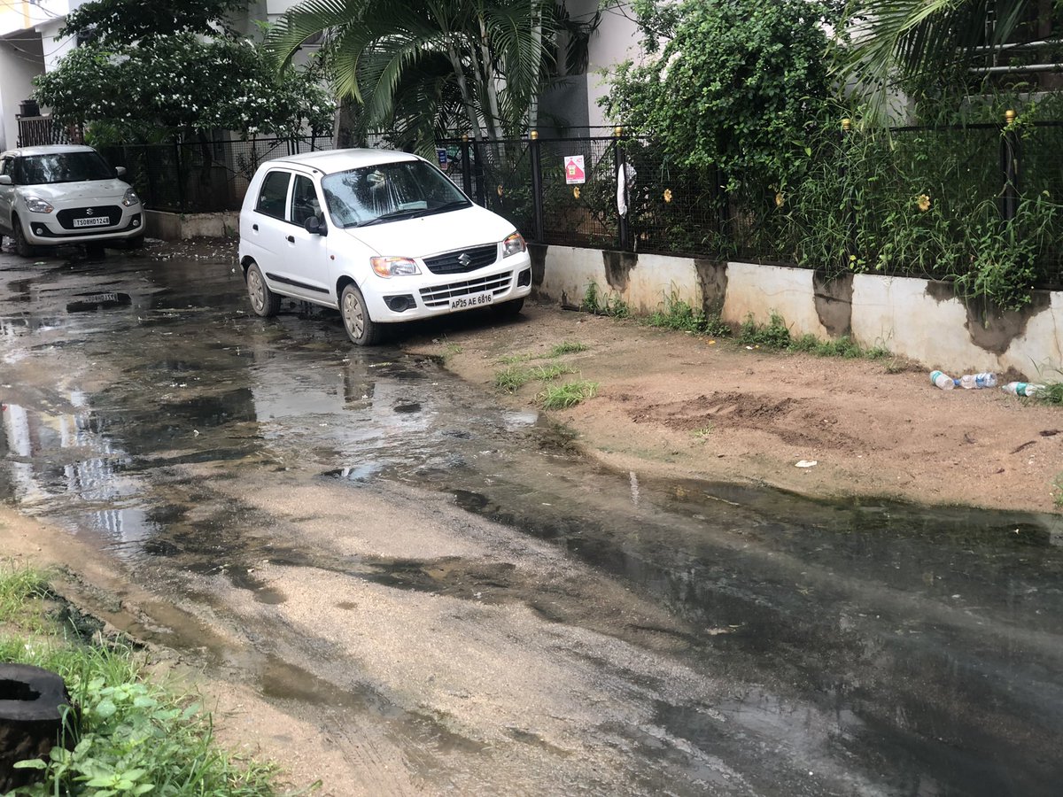amithvishnav's tweet photo. @KTRTRS Sir, This is perennial Drainage overflow throughout the year. Causing health hazards. Complaints lodged with GHMC has not been resulting any tangible result. Your kind interference will be much appreciated. (https://t.co/Lkq12WXRBt 3-18-34 &amp; 37, Pragathinagar,Ramanthapur) https://t.co/CPeKx8NKbC