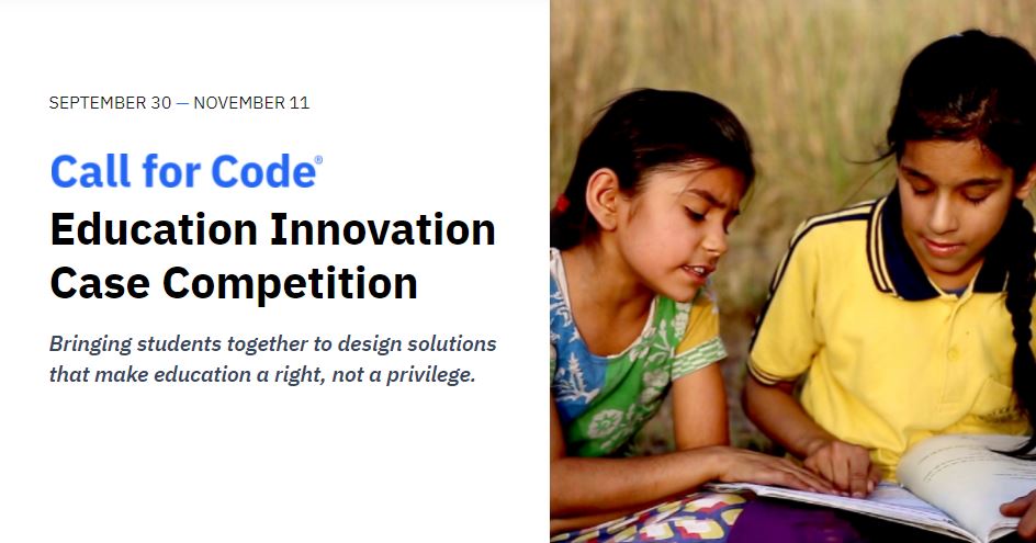 OpportunityDesk's tweet photo. Call for Code Education Innovation Case Competition 2021

This is a competition that both non-technical and technical teams around the world an opportunity to devise innovative Solutions that address the challenge of making quality education a right 

https://t.co/aJC430wlvx https://t.co/OKpr9nLo8E