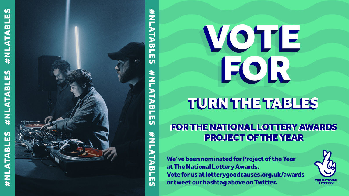 Using DJing to combat homelessness, Turn the Tables support people by improving wellbeing and resilience through a creative group activity and engaging the community in live performances 
Vote for them in the #NLAwards by tweeting #NLATables or at lotterygoodcauses.org.uk/awards/categor…
 [17/18]