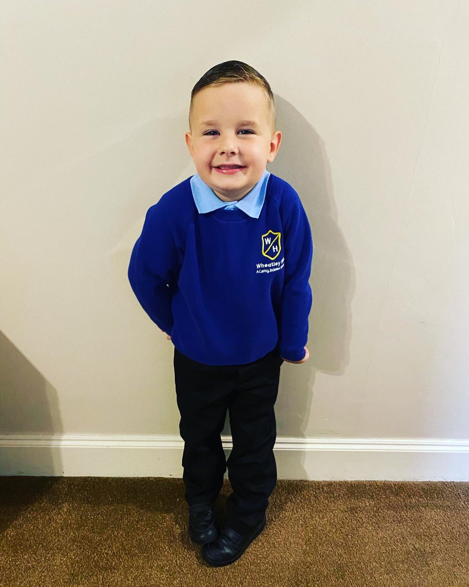 SteffAtkin's tweet photo. First day of school for Noah &amp; year 5 for Alfie. You were ready for this but I was not 🥺❤️ #myboys #alwaysmybabies https://t.co/hNQNAzsITh