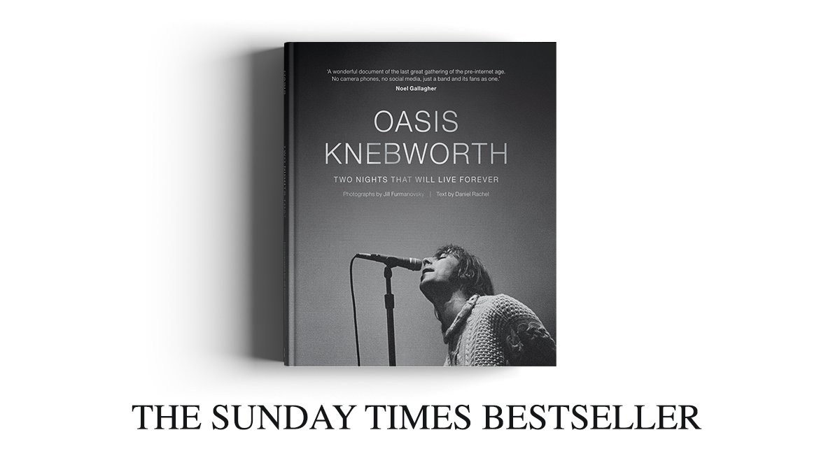 We're celebrating #jillfurmanovsky #oasisknebworth book becoming a @thesundaytimes bestseller