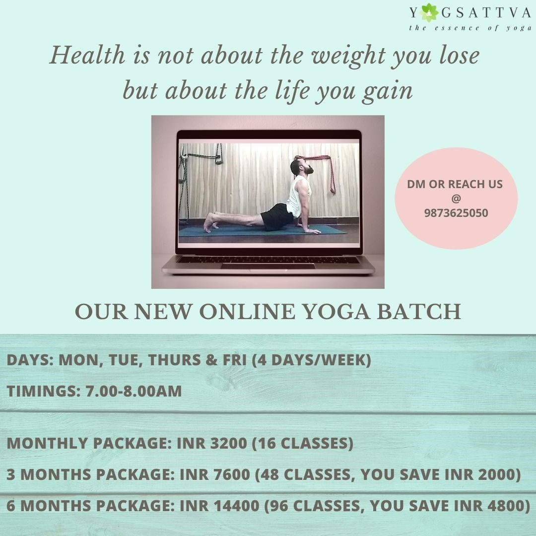 sumitsaproo's tweet photo. We have started new Online Yoga batch, 4 days/week focusing on:

- Fitness &amp; stability
- Therapy Yoga
- Muscular strength

For more information or to join the batch DM@yogsattva #yoga #OnlineClasses #studioclasses #asanas #pranayama #dhyana #yogsattva https://t.co/QAYOKlpwHn
