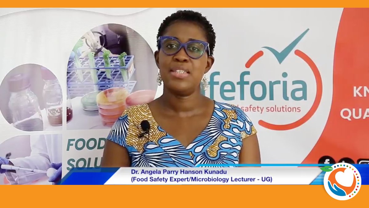 FAOWHOCodex's tweet photo. 📺 | Angela Parry-Hanson Kunadu from Ghana was among the many academics who shared food safety advice for consumers on #WorldFoodSafetyDay 2021. 

Click 🖱️ watch 👀 and learn ✍️

📱➡️ https://t.co/2OEXYN4V7T https://t.co/GR6uJ44qip