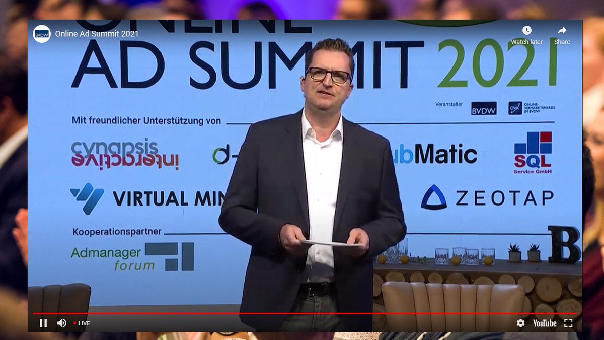 BVDW's tweet photo. Startschuss für den #oas21 mit @jpoeppelmann (@AdAllianceDE) und Rasmus Giese (@UIM_aktuell). Es erwarten Insights und Trends zum Thema #CTV #OnlineAudio #dooh #postcookie #onlineadsummit https://t.co/VoirjAv5Bn