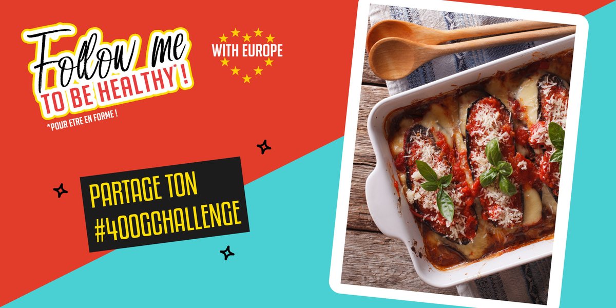 Regarde notre belle parmigiana ! Tu penses pouvoir faire mieux ? Prouve le nous en nous taggant sur ta recette ! 
#400gchallenge 🥕🍅🍆🇮🇹
bbc.co.uk/food/recipes/a…