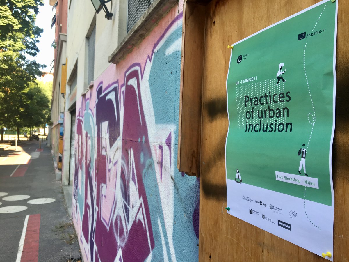 The Practices of Urban Inclusion workshop in Milan starts today! It brings together learners from across Europe <a href="/polimi/">Politecnico di Milano</a> <a href="/Refugees_/">#HelpSingleRefugeesInIndonesia</a> @LeuvenU @asf_UK <a href="/LondonMetUni/">London Met Uni</a>  <a href="/UdK_Berlin_/">Universität der Künste Berlin</a> and #Schlesische27 . More to follow #urbanpractice #inclusion #pedagogy #erasmusplus