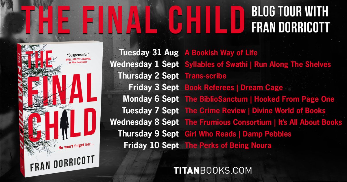 TitanBooks's tweet image. On today's stop for #TheFinalChild blog tour, over on @BiblioSanctum author @franwritesstuff shares her favourite novels featuring sibling relationships. 

🌲 bibliosanctum.com/2021/09/06/gue…