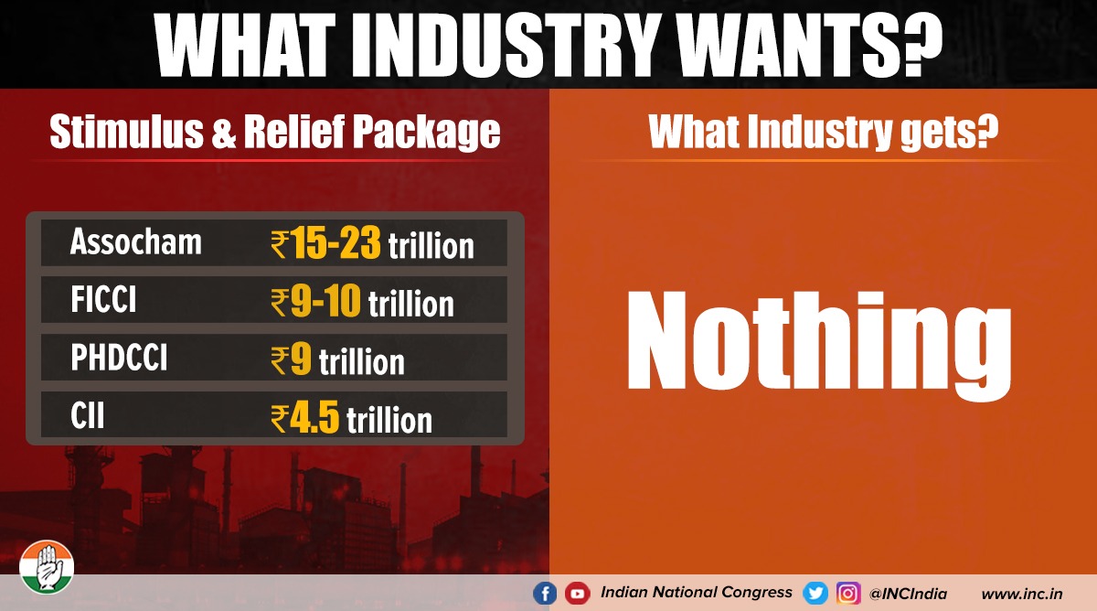 No financial stimulus package has been announced to support industries during this lockdown period. How much more time will the govt take to announce a second financial package?

#SuitBootLootSarkar https://t.co/cEzgfFLvRV