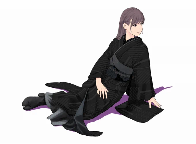 #黒の日 らしいので、書籍から黒い着物をピックアップ 