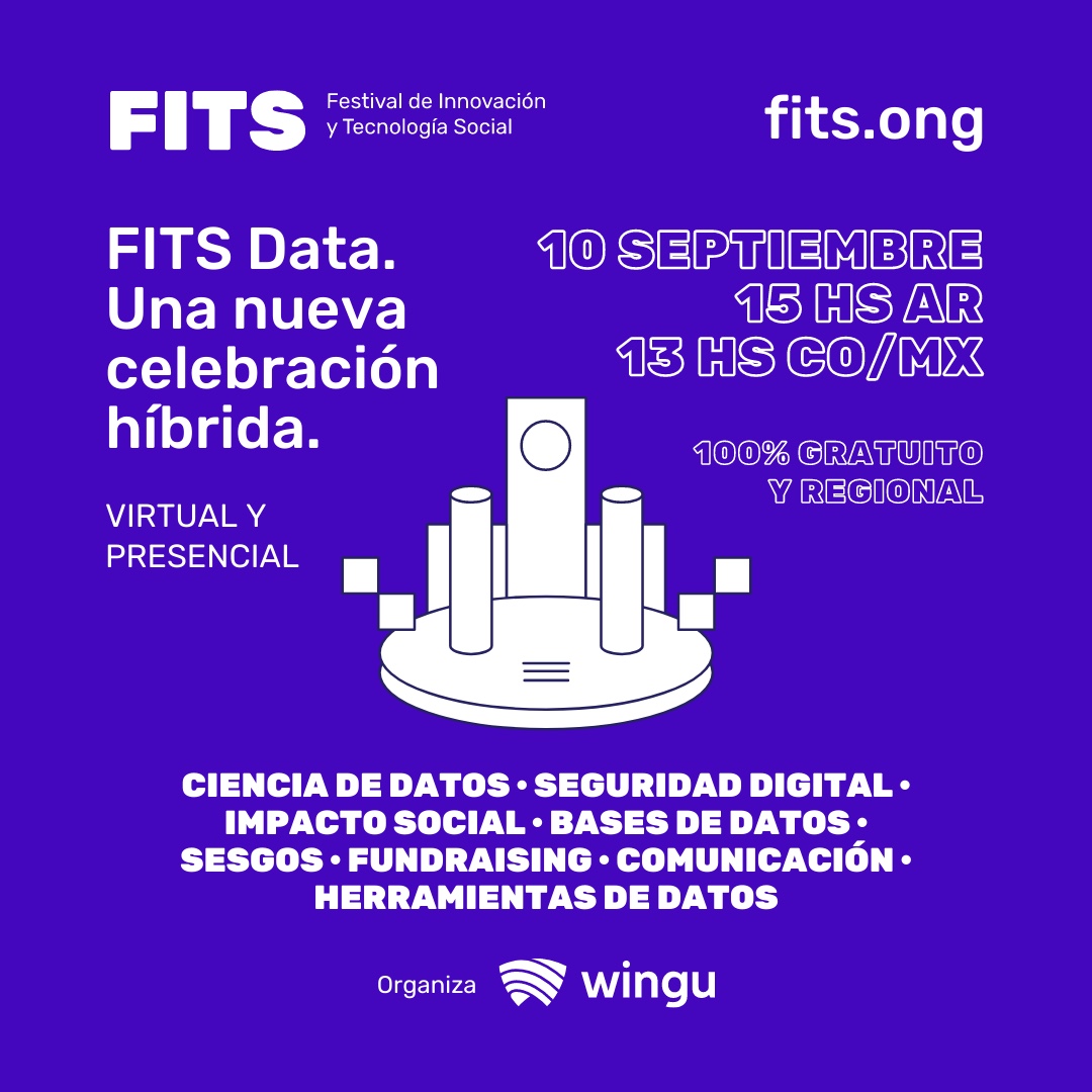 nerdearla's tweet photo. ¡Este viernes llega #FITSData, una nueva versión del Festival de Innovación y Tecnología Social especializado en la temática de #Datos para el impacto social. ¿Quieres aprender e inspirarte? ¡Súmate! La jornada será 100% gratuita y regional 🌏 👉 https://t.co/LsFWTJ7W5C https://t.co/Wqay10fFbG