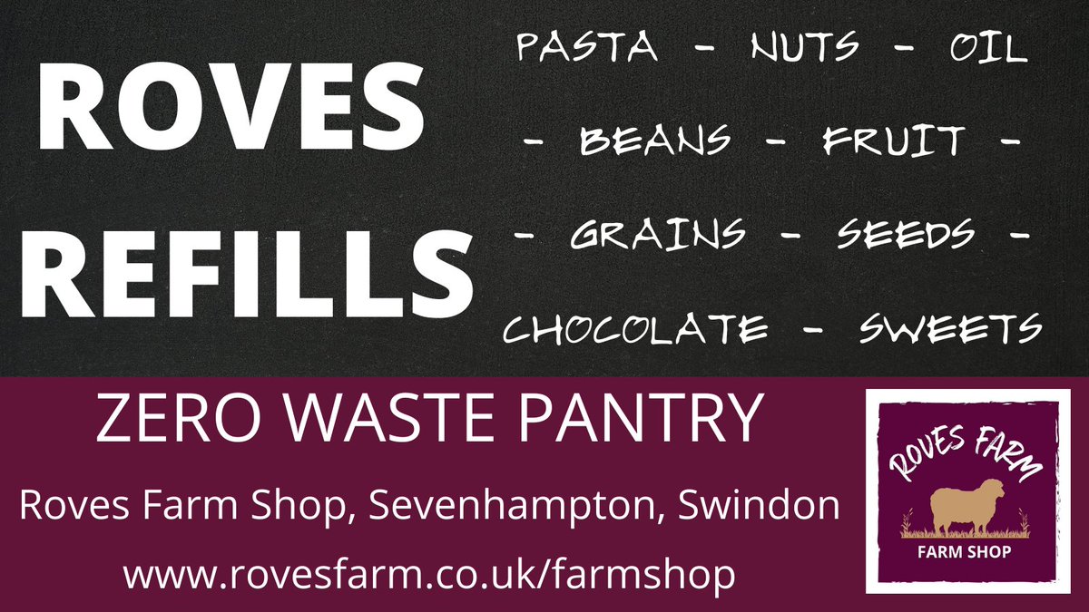 This #ZeroWasteWeek @RovesFarmShop zero waste pantry is ready to help you reduce your plastic use! Open every day, 9am-5pm, FREE entry. ♻️🌍
#wiltshire #swindon #zerowaste #zerowasteuk #plasticfree @FabFarmShops @muddywilts @TotalSwindon