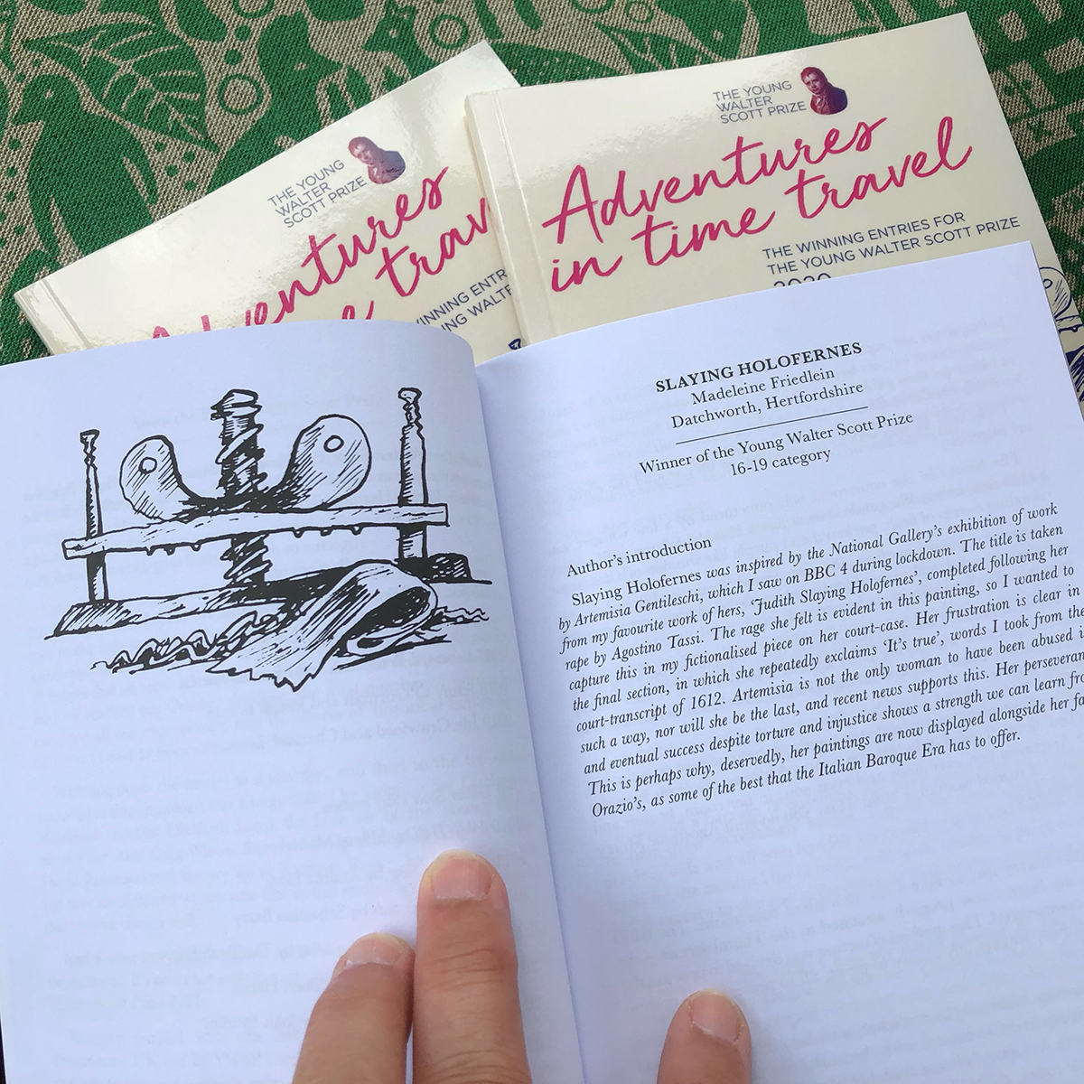 waltscottprize's tweet image. Are you or your students entering the Young #WalterScottPrize this year? Get inspiration by reading the full text of this year&apos;s winners, including Slaying Holofernes by Madeleine Friedlein, our 16 to 19 category winner.  Read it here: bit.ly/YWSPmade
.
#ywsp #amwriting