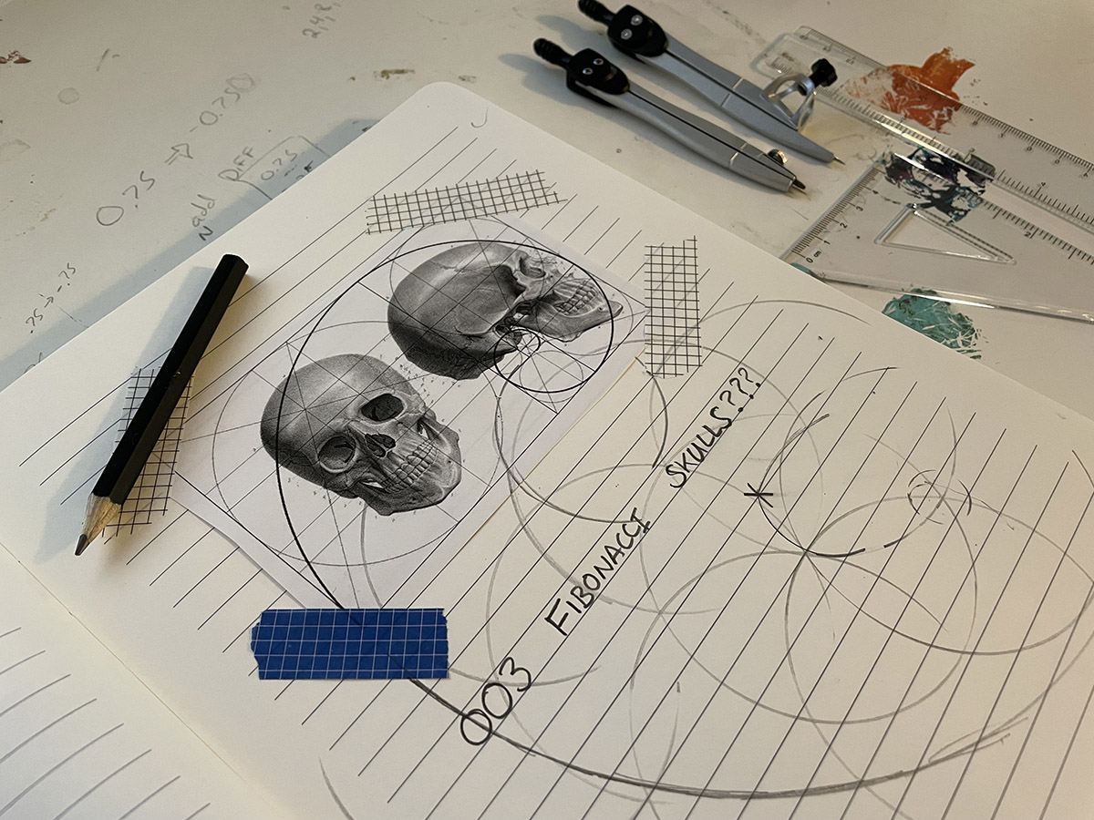 VanArman's tweet photo. The secrets of the Fibonacci skullGANs are beginning to reveal themselves. 

We are keeping track of them in a new journal entry.

https://t.co/CSBoaTvWQX

#aiart #creativeai #bitGANs https://t.co/Ih8z8lpACO