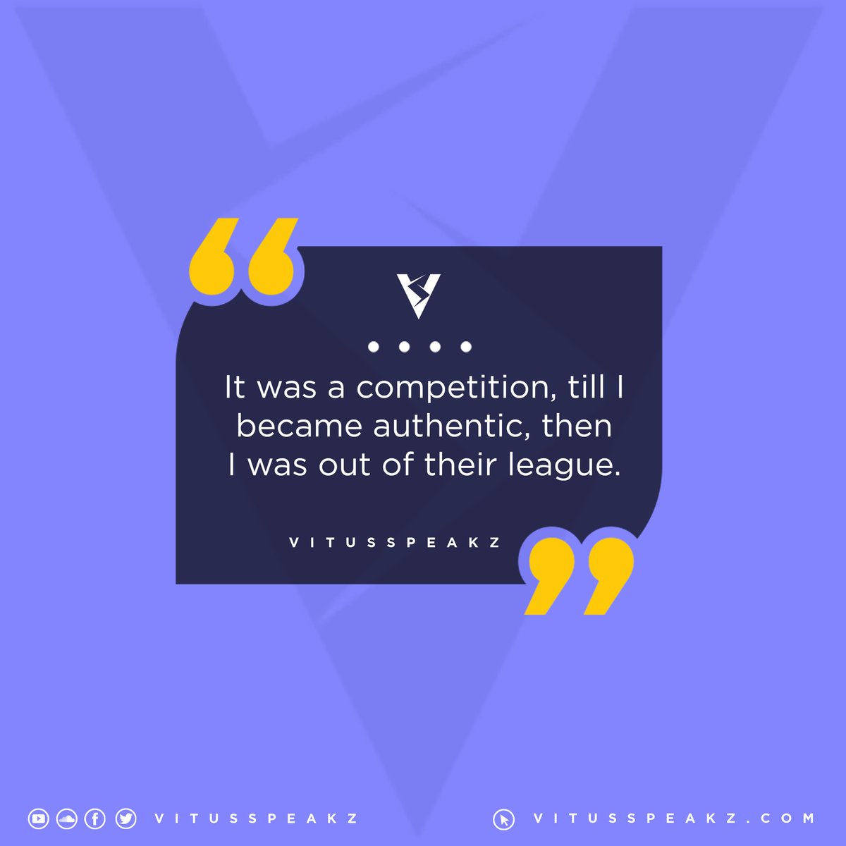 vitusspeakz's tweet photo. Be original. Not a copy https://t.co/yxfNnTq4Rx