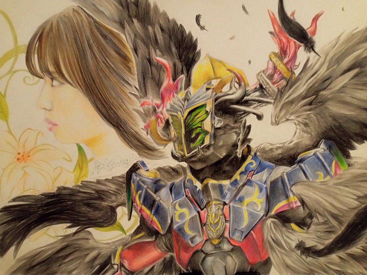ひとみ 妄執 仮面ライダーストリウス ルナ グリモワール 色鉛筆イラスト アナログイラスト フリーハンド ひとみ 妄執 仮面ライダーストリウス ルナ グリモワール 色鉛筆イラスト アナログイラスト フリーハンド