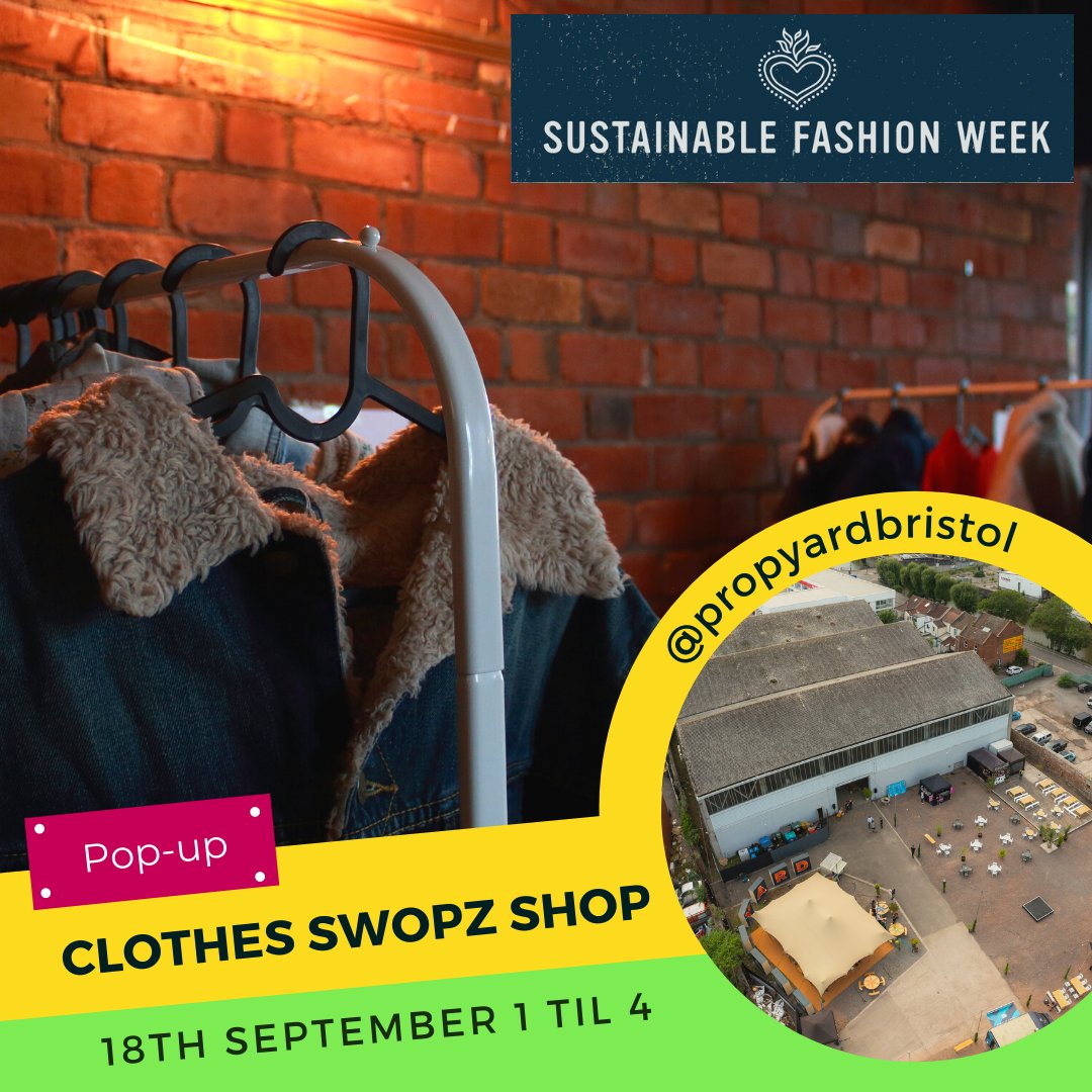 SwopzS's tweet photo. This #SecondHandSeptember we are thrilled to be joining @sustainablefashionweek_uk in helping to make sustainable fashion inclusive and accessible to all💛

Book ahead to save your spot: https://t.co/cPytnRFEV3 https://t.co/6OTkgfSWxL