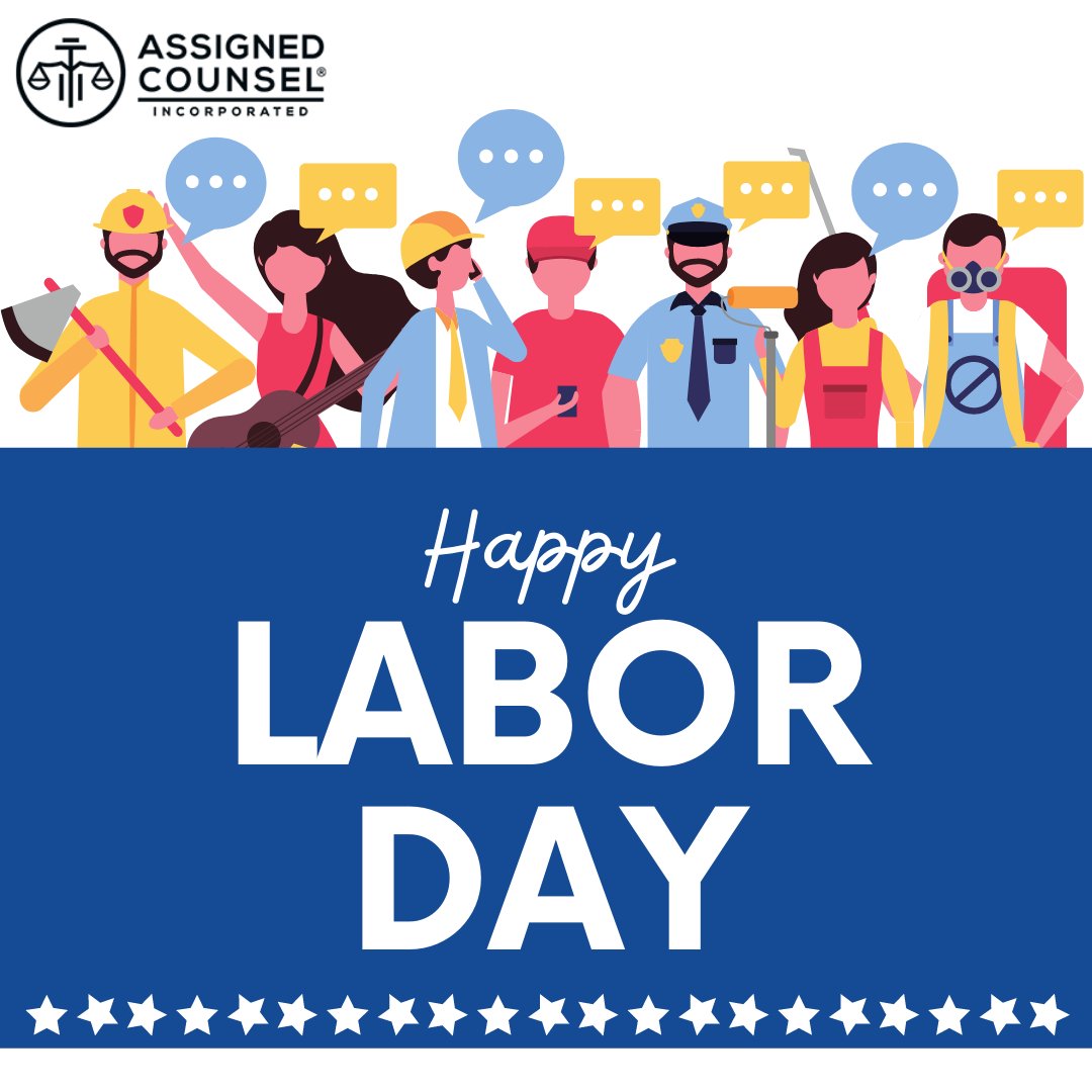 AssignedCounsel's tweet image. Happy Labor Day!