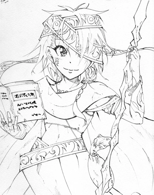 ぶっちゃけますと、とあるシチュエーションにおけるグレイナインです!
どんなシチュエーションかは完成イラストともに明らかになると思います!! https://t.co/XWikxau88i 