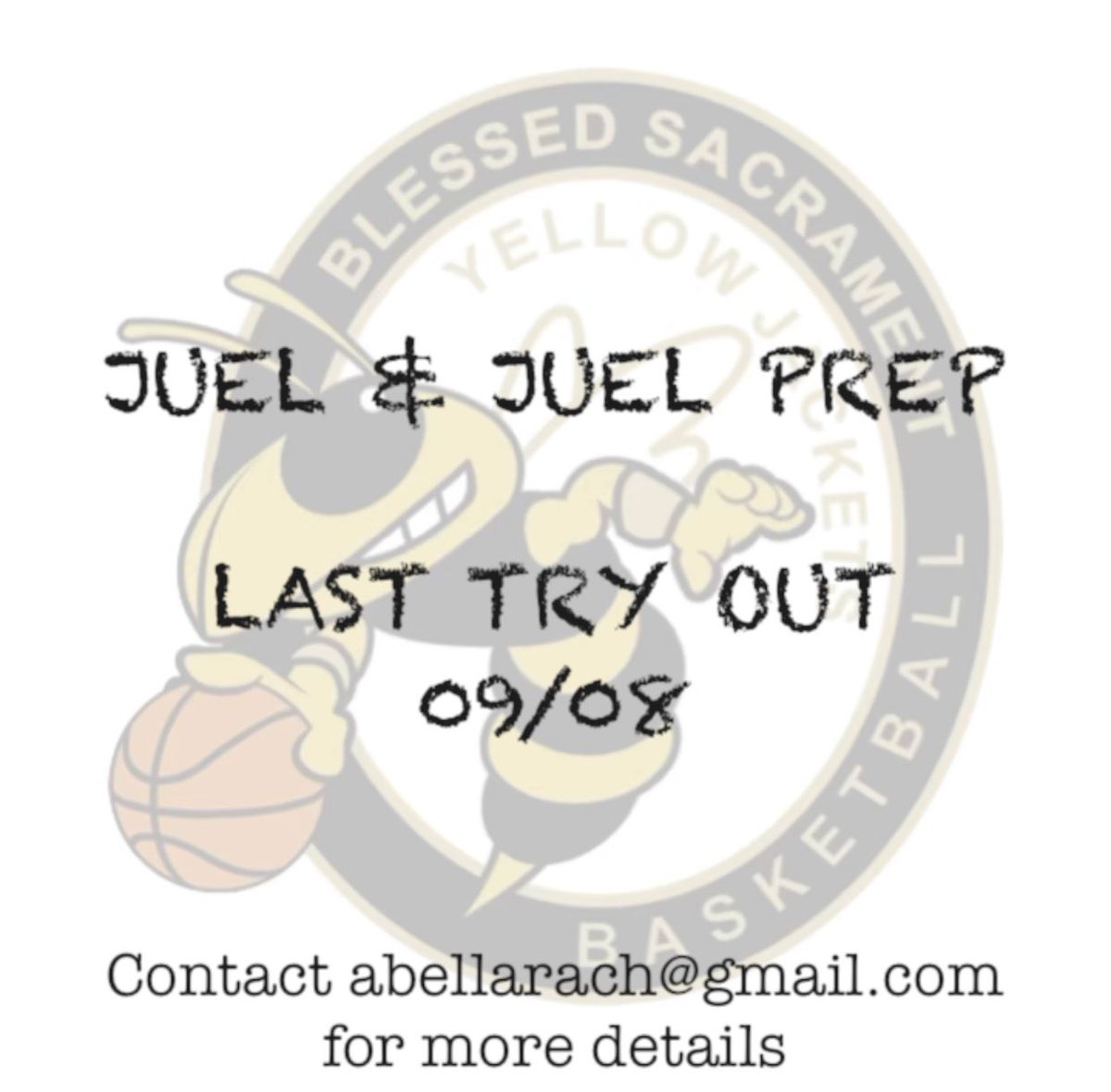 JUEL &amp; JUEL PREP tryouts Wednesday!