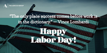 As we take this time to recognize and celebrate the prosperity and welfare of the American workforce, we'd like to say Happy Labor Day. We wish you a safe and relaxing Labor Day weekend!