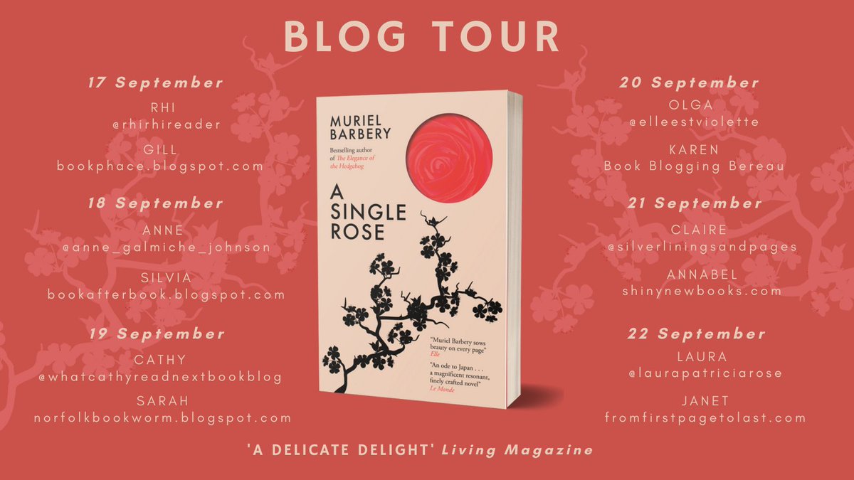GallicBooks's tweet photo. We are absolutely thrilled to share the lineup for the blog tour of A Single Rose by Muriel Barbery 🌹
A wonderful group bloggers, 'grammers and bookish content creators will be sharing reviews of the novel in the week before its release on September 23.
#ASingleRose #BlogTour https://t.co/ZlE8RW9SRJ