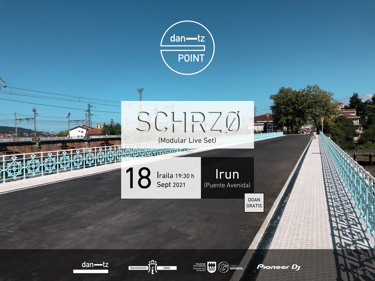Laster info gehiago | Pronto más info
#DantzPoint #Dantz2021 #SCHRZO <a href="/Irun_informa/">Irun_informa</a> <a href="/GipuzkoaKultura/">Gipuzkoa Kultura</a> <a href="/PioneerDJglobal/">AlphaTheta/Pioneer DJ Global</a>