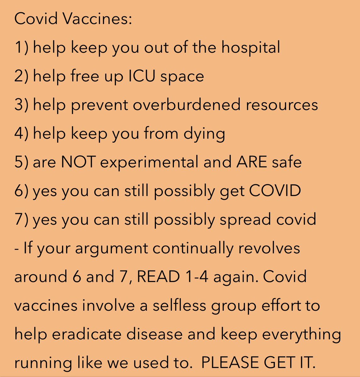 My personal laminated cheat sheet covering most COVID arguments.