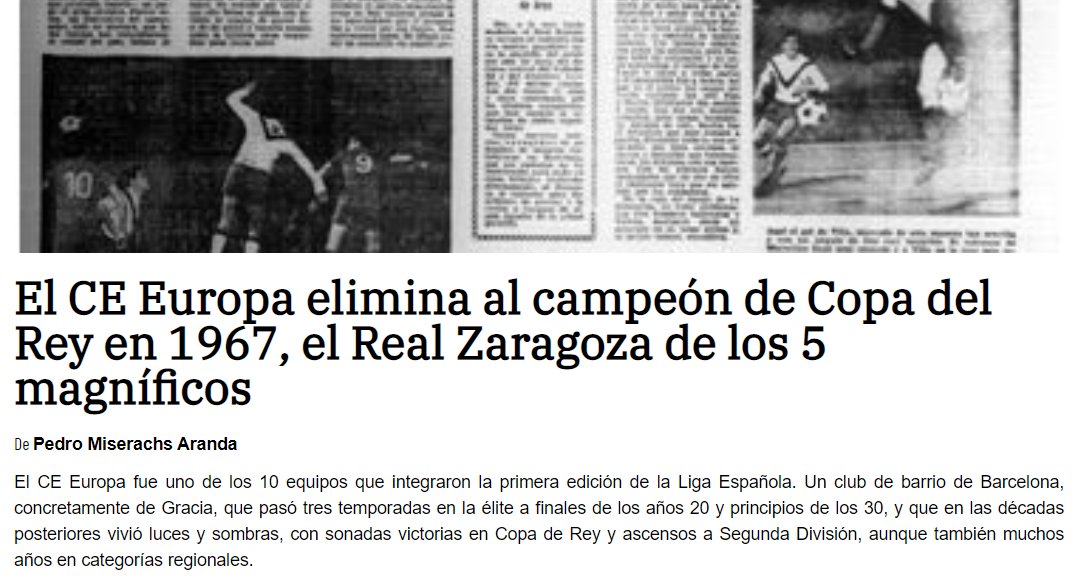 pedromiserachs's tweet photo. 🙂📝Muy contento de poder colaborar con @cihefe  con este artículo sobre el @CEEuropa y el @RealZaragoza  

🖥️ https://t.co/8eQKOtiMVu https://t.co/r6Kot102w9