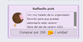 InmoGames's tweet photo. Adquiere el helado "Raffaelo Pink" en honor a nuestro organizador Selena ,antes de que termine Septiembre.
https://t.co/HW1yDNXsPc
#foro #comunidad #comunidadgamer #rol #Temporada #temporadamisteriosa #helado #verano #novedades #inews #videojuegos #inmogames #foro https://t.co/9Ss5bY658S