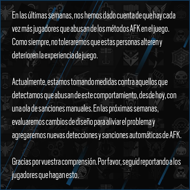 ⚠️Alerta: el abuso de métodos AFK será sancionado⚠️