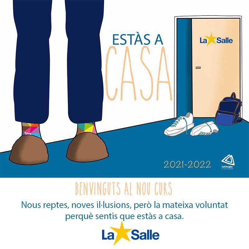#NouCursLaSalle #EstàsACasa Benvinguts al curs 2021-2022. A La Salle comencem amb alegria per haver preparat la casa perquè tots ens sentim a gust. Acollir, acceptar i fer sentir a l'altra part i tot serà la nostra missió durant els mesos que ens esperen.
#MiraMésEnllà