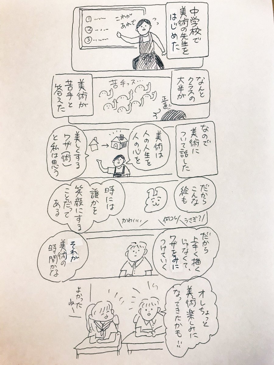 うまいとか、へたとか
そんなんじゃないのよ

#usaoの先生日記
#教師のバトン 