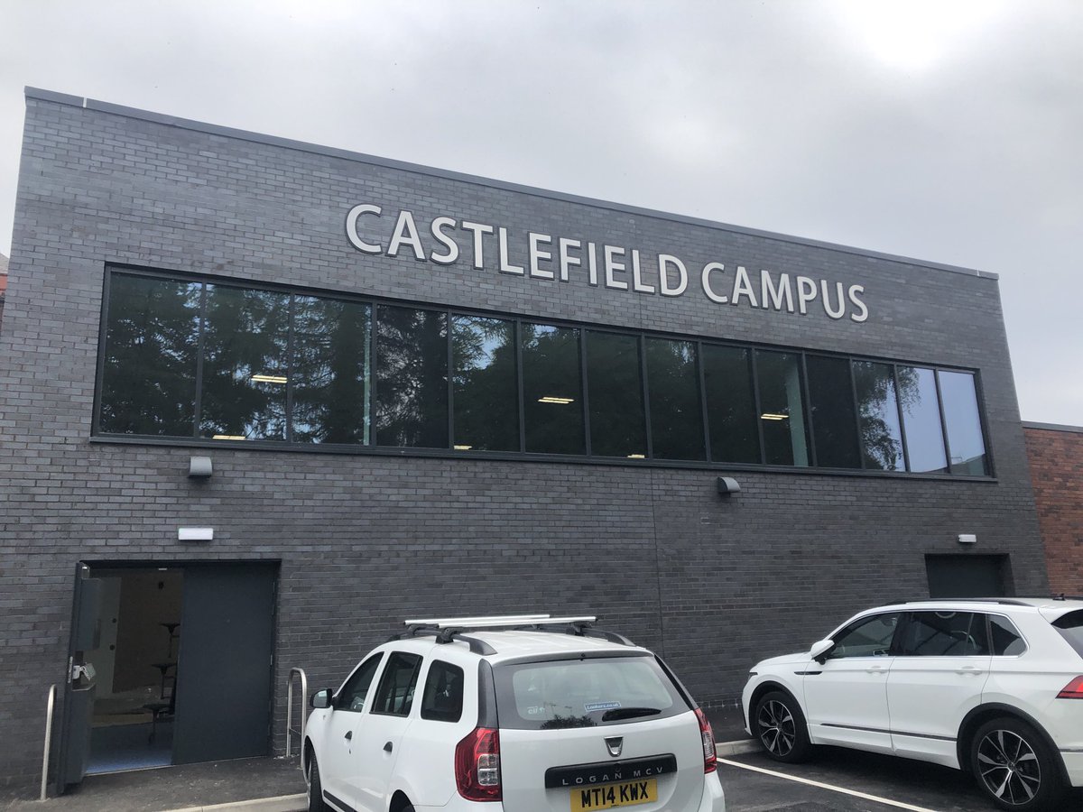The final product! Thanks again to everyone involved in building our new school! Roll on the start of term #castlefieldcampus #teamcastlefield #manchesterschools #manchester #hulme #KS3