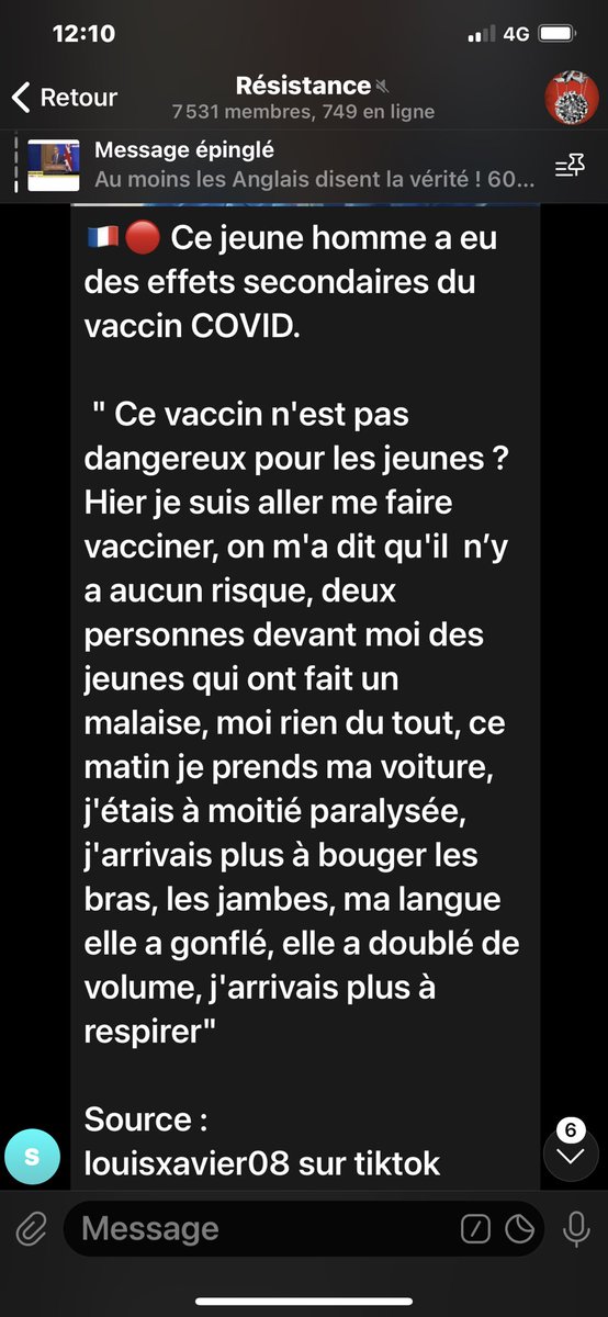APPO92200's tweet photo. Témoignage d'un jeune vacciné... Sans commentaires https://t.co/nO54GVEgiG