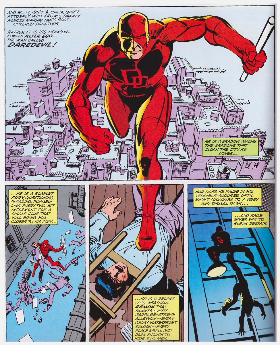 I would talk about Daredevil comics, for example, but that's a smaller pool of content, and the top tier stuff - Ann Nocenti , JR jr, Miller, Janson, David Mazzucchelli, Waid, Paolo Rivera - is already so widely discussed that I don't feel I'd bring anything new to the discussion