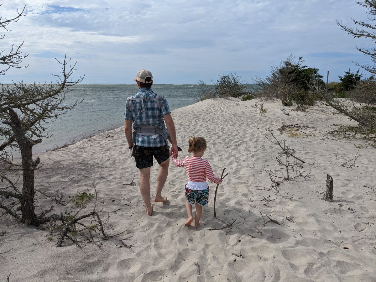ableimes's tweet photo. A beautiful day for a beautiful hike on the beach ☀️

No shoes required, but a walking stick is a must 👣

#CapeCod #Chatham #Monomoy https://t.co/uSsUVDEOf8