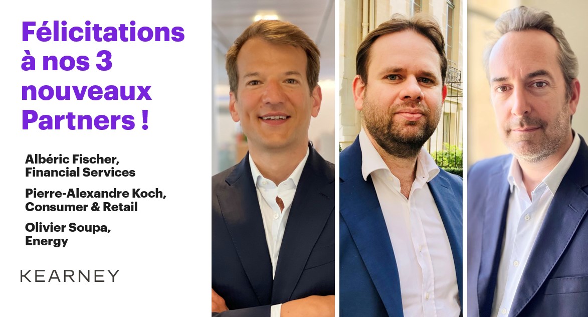 kearney_fr's tweet photo. #Nomination 3 nouveaux Associés promus chez @kearney_fr https://t.co/mN8ZNStq1Z https://t.co/5XDYGxtp01