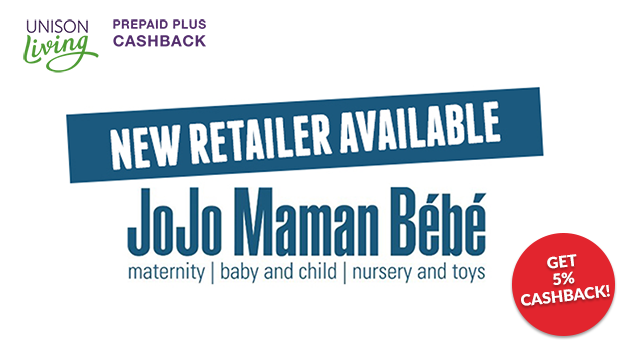 UNISONProtect's tweet photo. Get 5% cashback from our brand new UNISON Prepaid retailer: JoJo Maman Bébé - the UK’s favourite boutique baby brand. With maternity wear and baby clothes, there’s plenty to choose from to treat yourself or find that perfect gift! https://t.co/Bpt2saYYaD