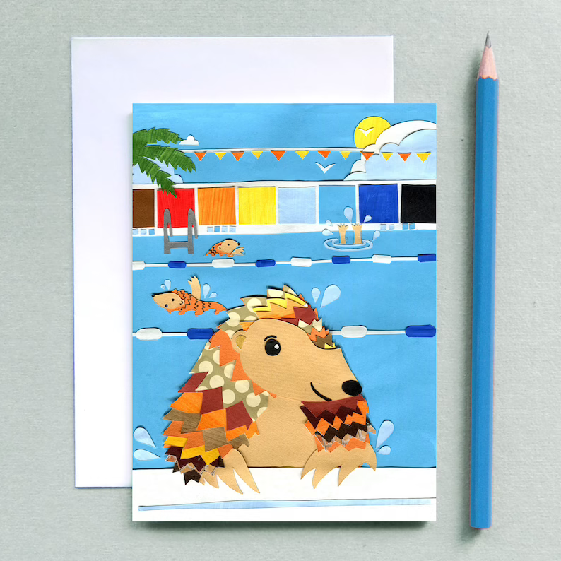 vickysworld's tweet photo. Happy Monday everyone! Wow it's so hot, I wish I was off for a swim like these cheeky pangolins! 🏊🏊🏊

#elevenseshour #etsy #pangolin #swimmming #SummerAgain #handmade #shopindie 

https://t.co/6rt9N9Riys https://t.co/LMiem01dnD