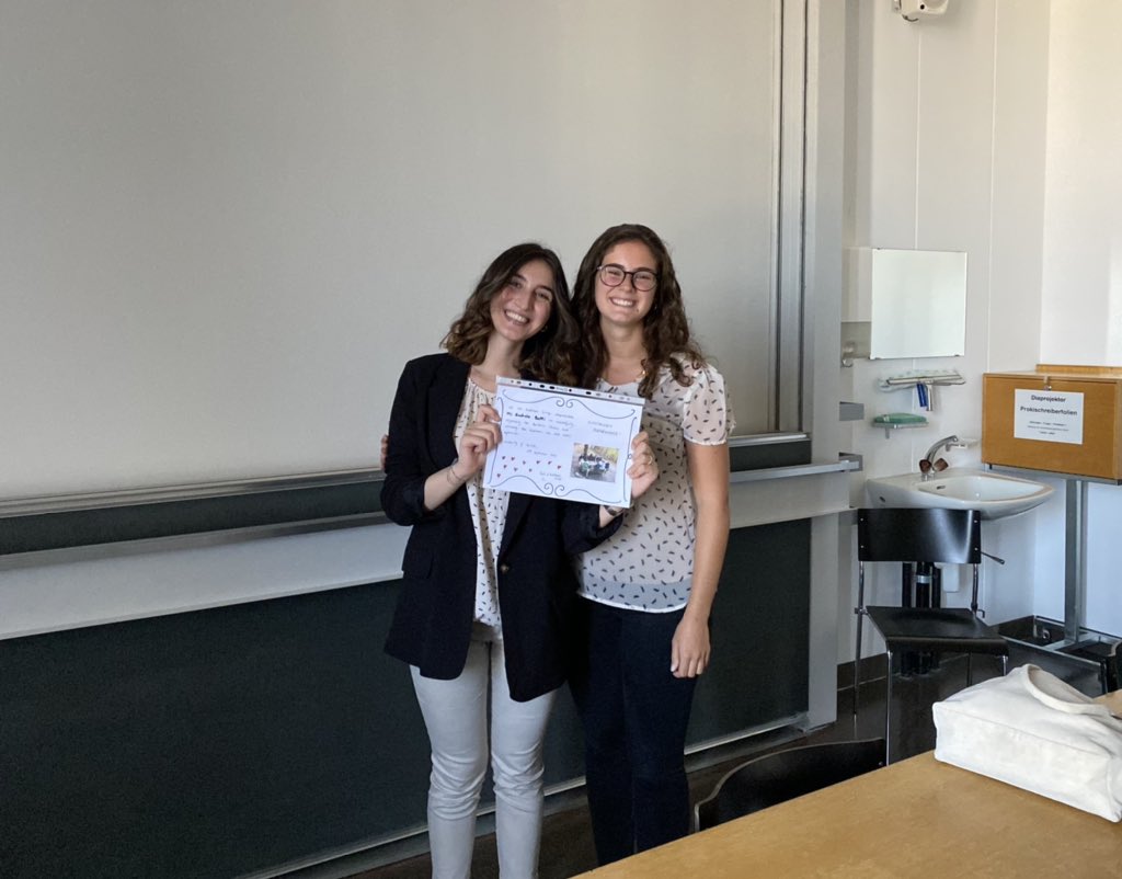Lucía Gallego (@itsluciagallego) on Twitter photo The first Bachelor student I ever supervised defended her thesis today in the @RickhausGroup! 🥺🥳 <a href="/rachelebutti/">Rachele Butti</a> well done and see you soon 🥰❤️ The first Bachelor student I ever supervised defended her thesis today in the @RickhausGroup! 🥺🥳 <a href="/rachelebutti/">Rachele Butti</a> well done and see you soon 🥰❤️