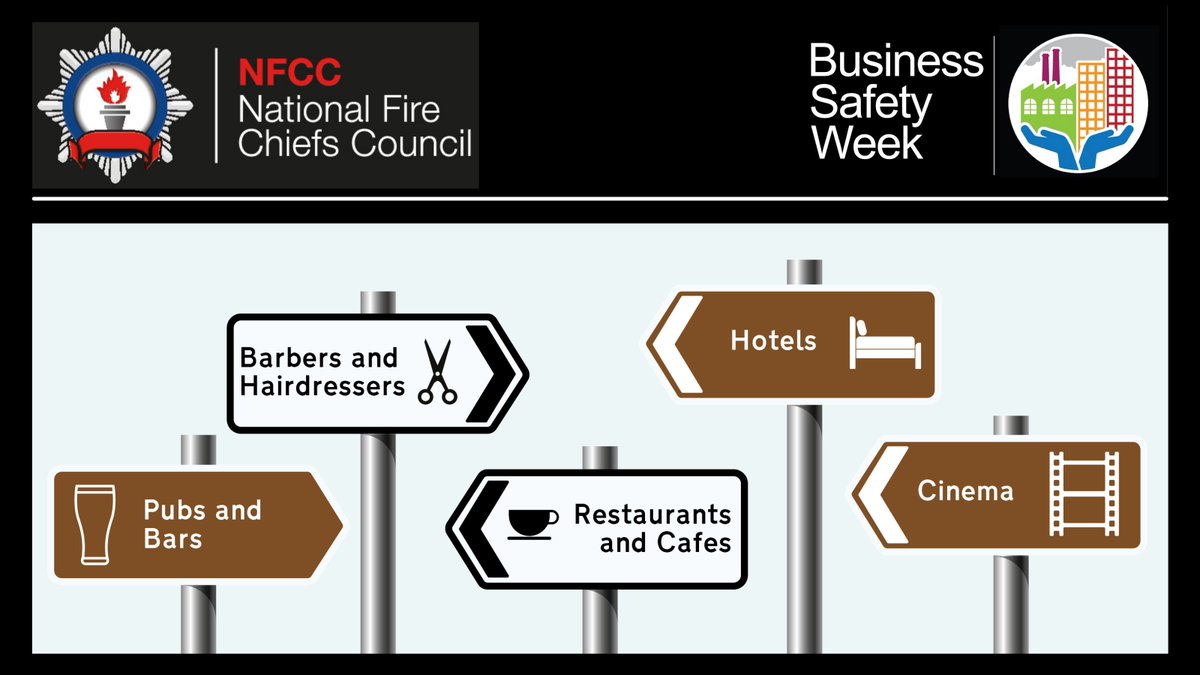 NFCC_FireChiefs's tweet image. Business Safety Week is a chance to highlight the help your fire service has available for businesses throughout the year. Check their websites for advice on preventing fires at work, guidance for completing risk assessments or even fire safety courses for staff #BusinessSafety21