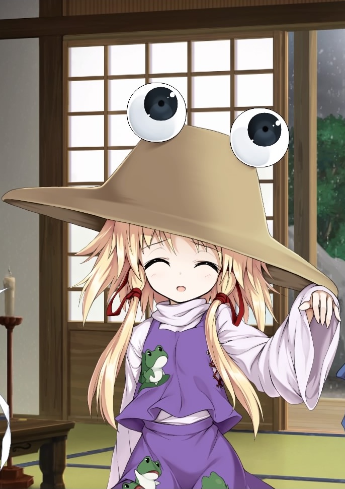 手描きイラスト】東方project洩矢諏訪子【ケロちゃん】