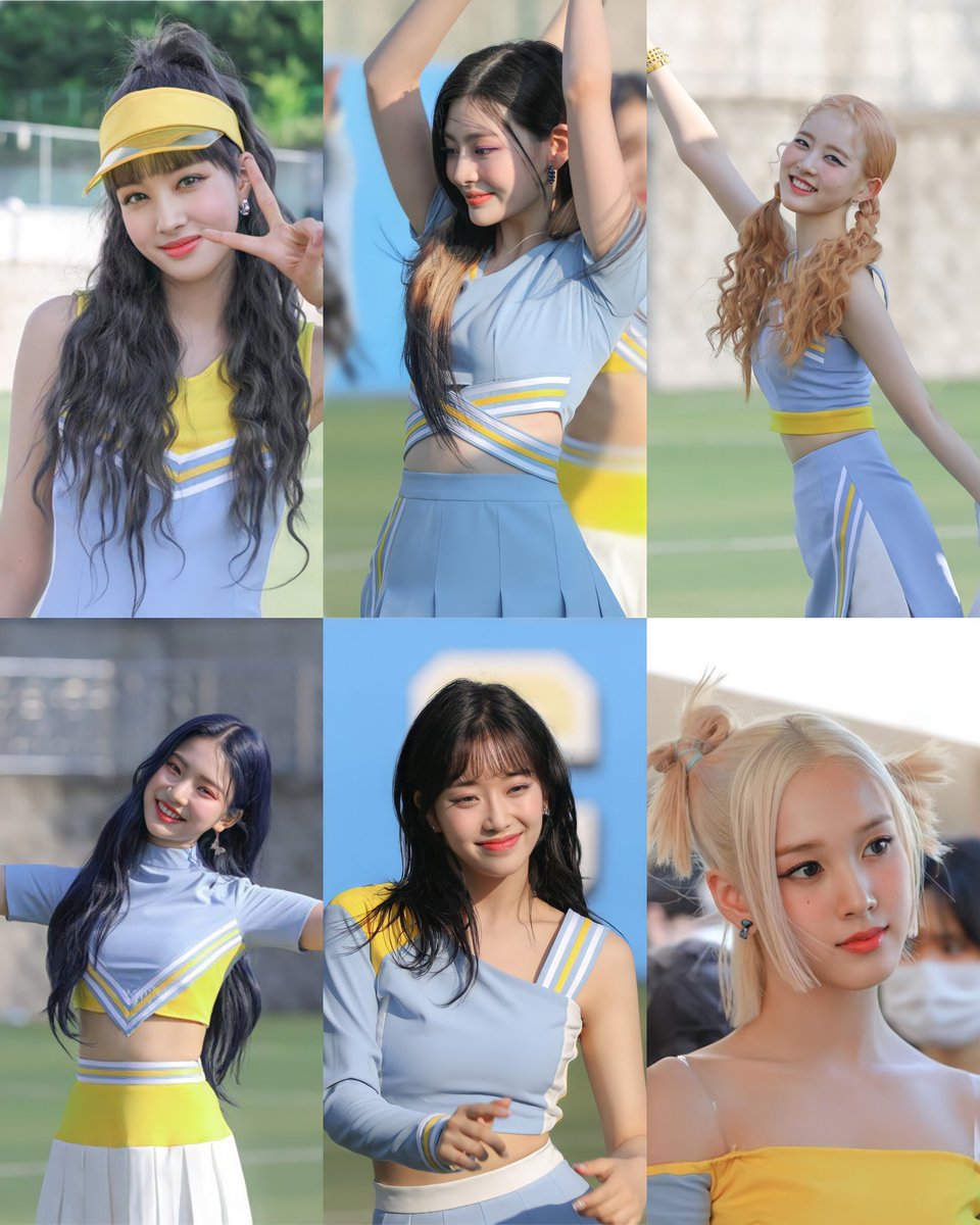 stayc as cheerleaders living in my head rent free