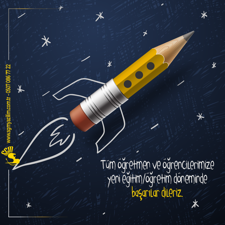 sgmyazilim's tweet photo. Tüm öğrenci ve öğretmenlerimize, yeni eğitim / öğretim döneminde başarılar dileriz.

#sgmyazilim #konyaaltı #konyaaltiyazilim #yazilimfirmalari #yazılımşirketi #bilişimfirmaları #yazılımfirmaları #antalya #sosyalmedyayönetimi #sosyalmedyauzmanı #haftasonu https://t.co/afi4LJQFCZ