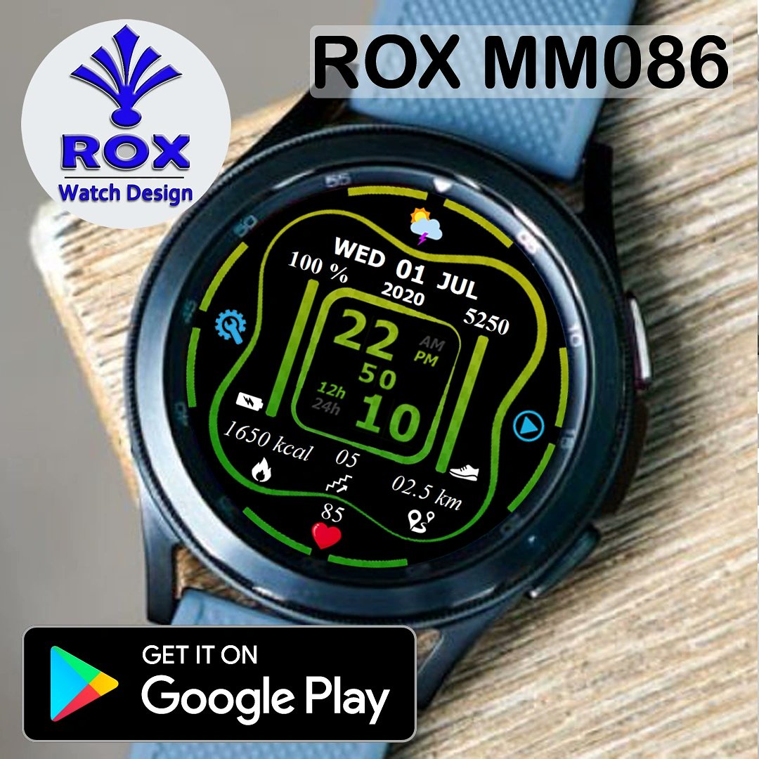 RoxWatchDesign's tweet image. Availabe in Google Play, supported for Wear OS / Galaxy Watch 4.
Developer site: play.google.com/store/apps/dev…
ROX MM086 - play.google.com/store/apps/det…

#galaxywatch #Withgalaxy #Samsungwatch #watchface #samsunghealth #スマートウォッ #galaxywatch46mm #galaxywatch4 #galaxywatch4classic