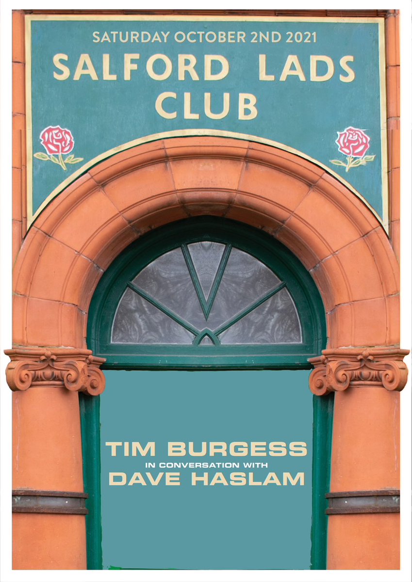 Retweet for a chance to win two tickets and a signed print.

Me and Dave Haslam in conversation at Salford Lad’s Club

Tickets on sale via <a href="/dicefm/">DICE</a> 5pm Friday September 17th. Set a reminder here dice.fm/event/b6evk-ti…

Winner picked at random 4pm on September 17th
