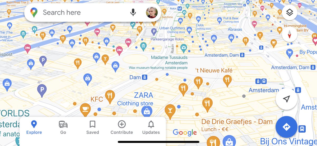 lexzotov's tweet photo. Hey @googlemaps, could you please show at least a bit of maps? Because all I can see is a tulip field of ads. https://t.co/qtegYcJwGY