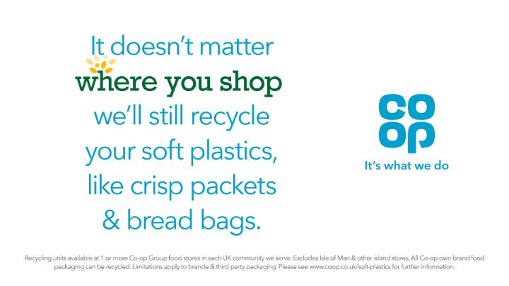 veronica_ionesi's tweet photo. If you can scrunch it, you can recycle it. You can now recycle all soft plastics at your local @copuk store! #CleanItScrunchItCoopIt https://t.co/GtxUMUGNeN